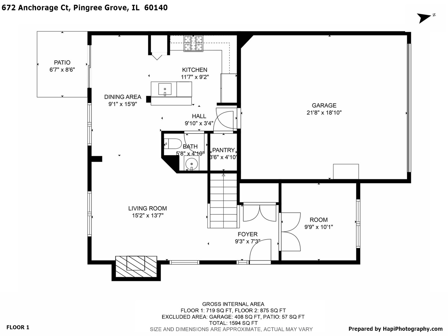 672 Anchorage Court Pingree Grove, IL 60140 - Photo 31 of 31 a picture of a book shelf