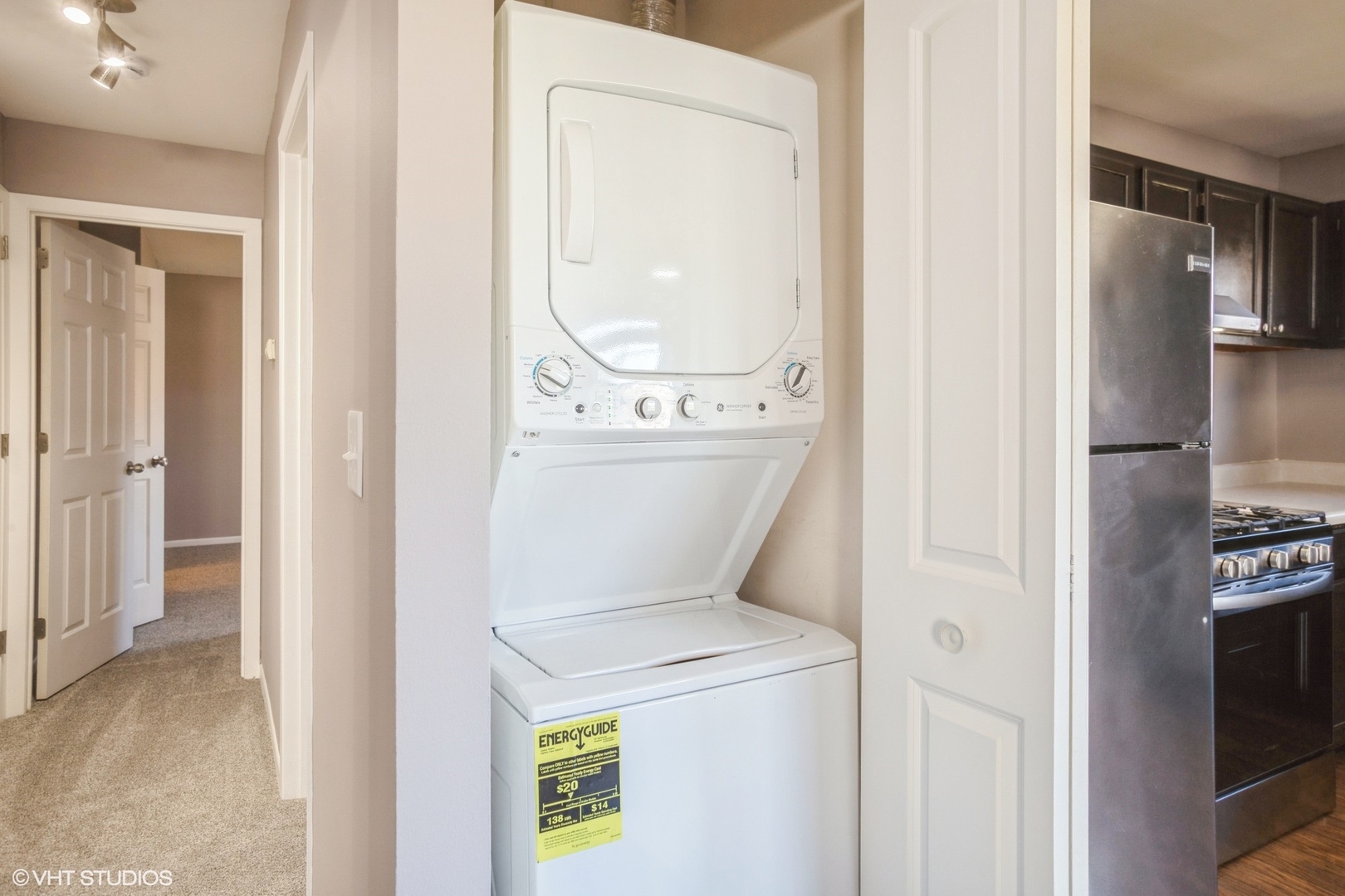 117 Gant Circle, Unit D Streamwood, IL 60107 - Photo 12 of 16 a utility room with dryer and washer