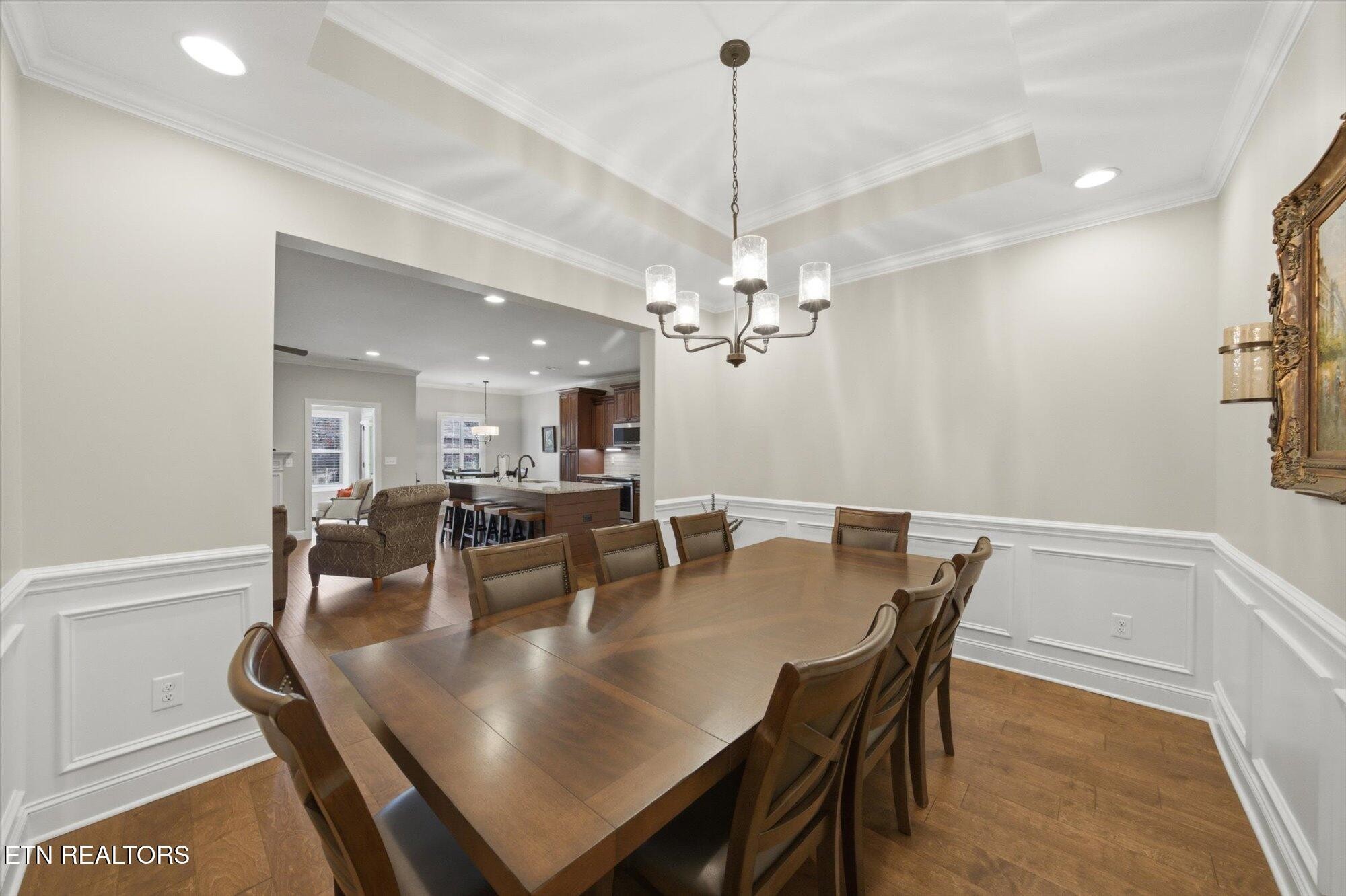 7122 Volunteer Rdg Lane Knoxville, TN 37918 - Photo 12 of 34 a view of a dining room and livingroom with furniture