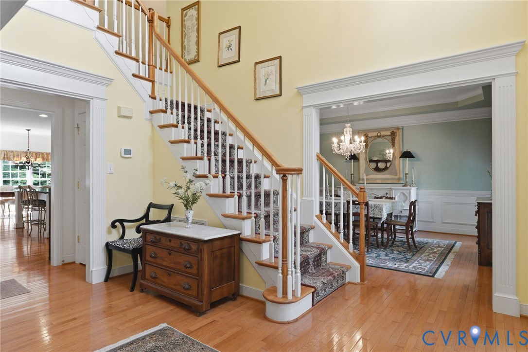 13424 Tipple Point Road Midlothian, VA 23114 - Photo 5 of 53 a view of entryway and hall with wooden floor