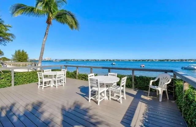 a view of a terrace with chairs