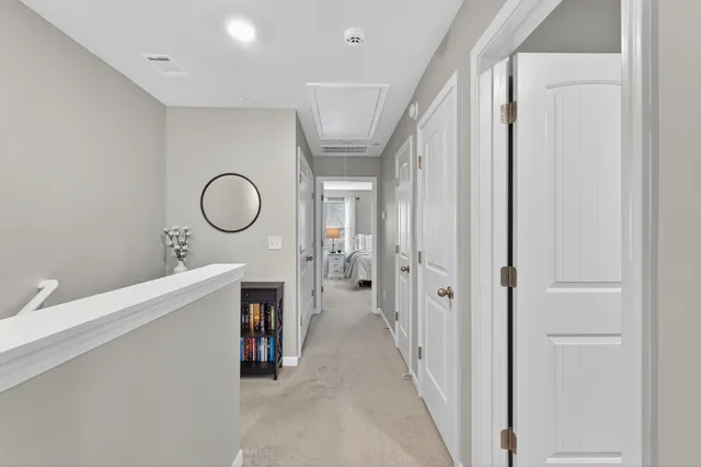 a view of a hallway to the house