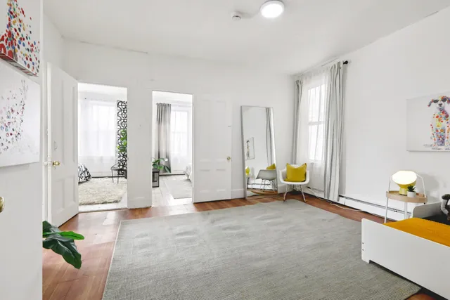 a black and white checkered floor