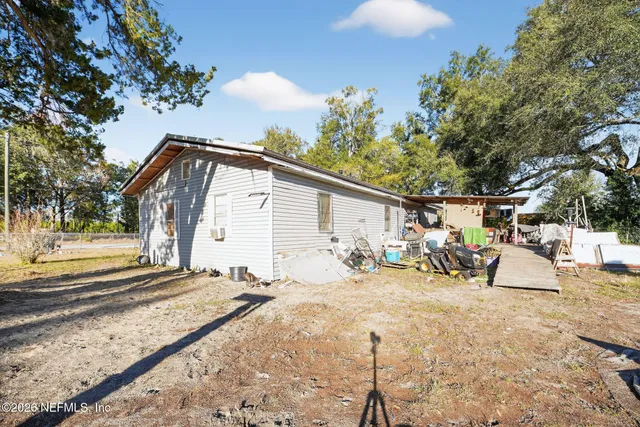 a view of a house with a patio