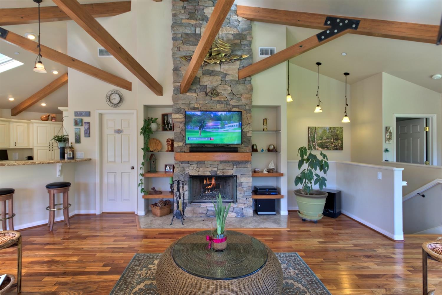 304 Fairview Road Ojai, CA 93023 - Photo 8 of 32 a living room with furniture and a fireplace