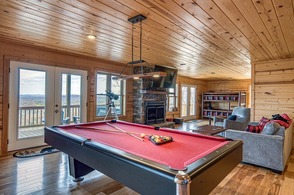 40 Reitzel Rdg Trail Murphy, NC 28906 - Photo 44 of 54 a room with pool table and windows