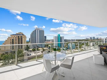 a view of an ocean and beach