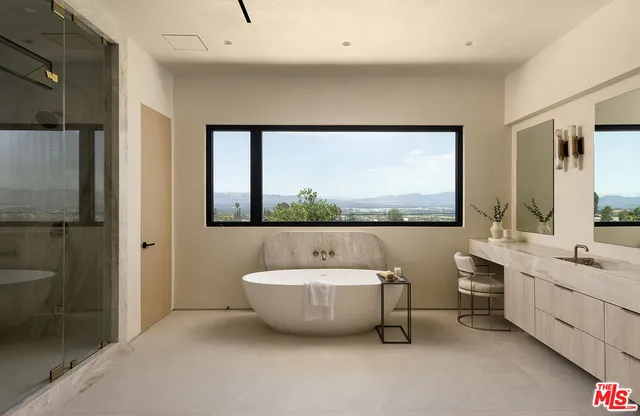 a view of a city from a balcony