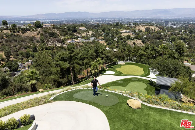 a big yard with lots of trees in the background