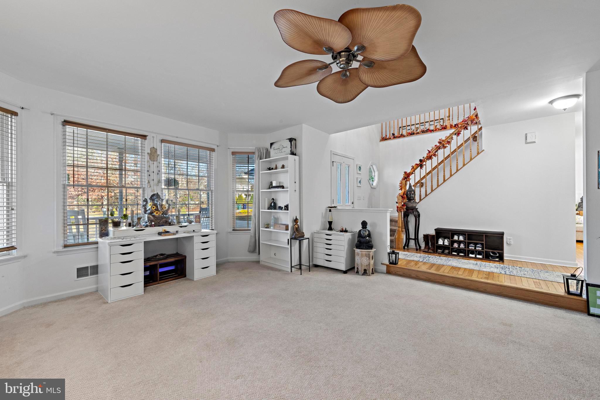 3 Hay Road Tuckerton, NJ 08087 - Photo 14 of 50 a view of an empty room and chandelier fan windows and a ceiling fan
