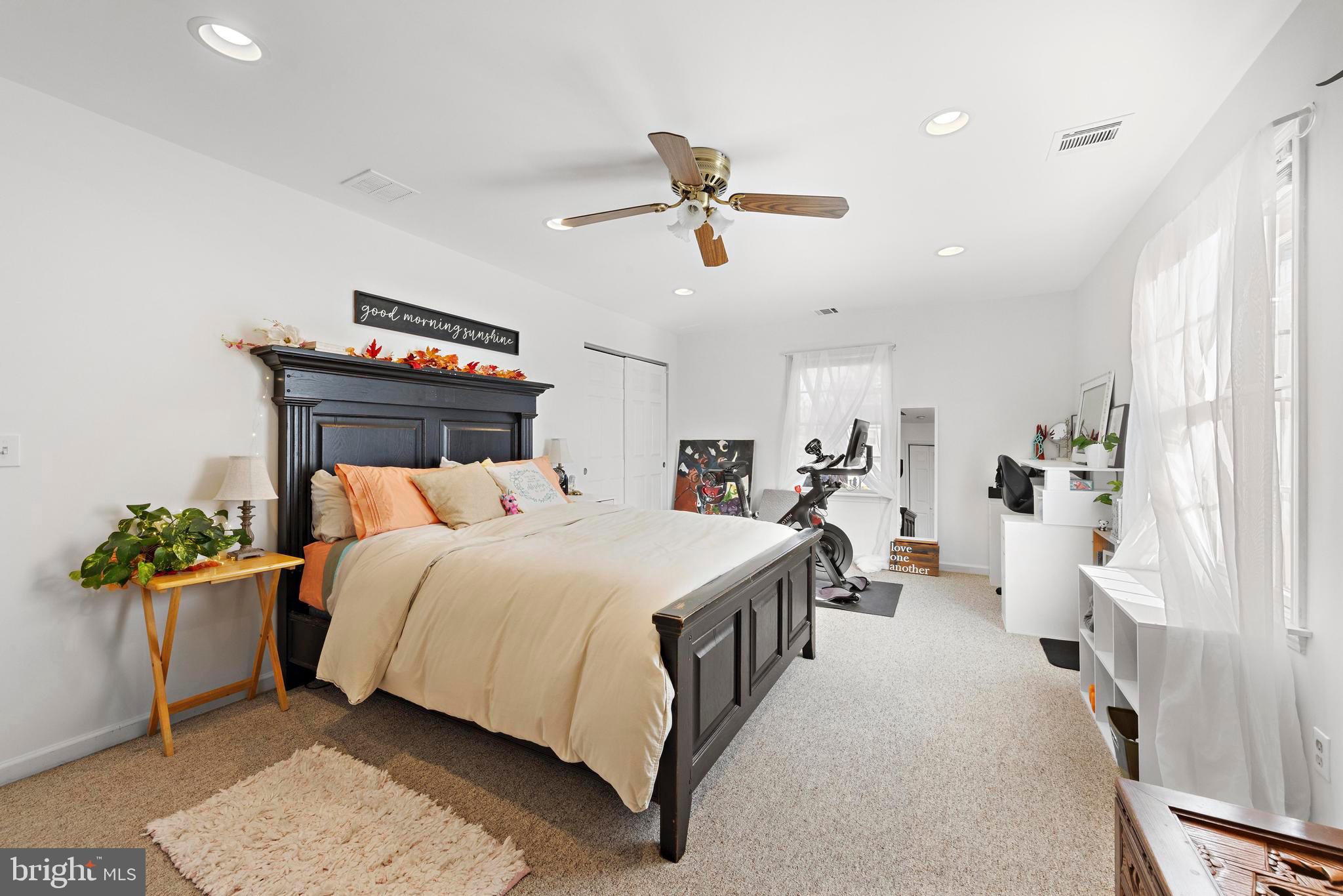 3 Hay Road Tuckerton, NJ 08087 - Photo 34 of 50 a bed room with a bed and a chandelier