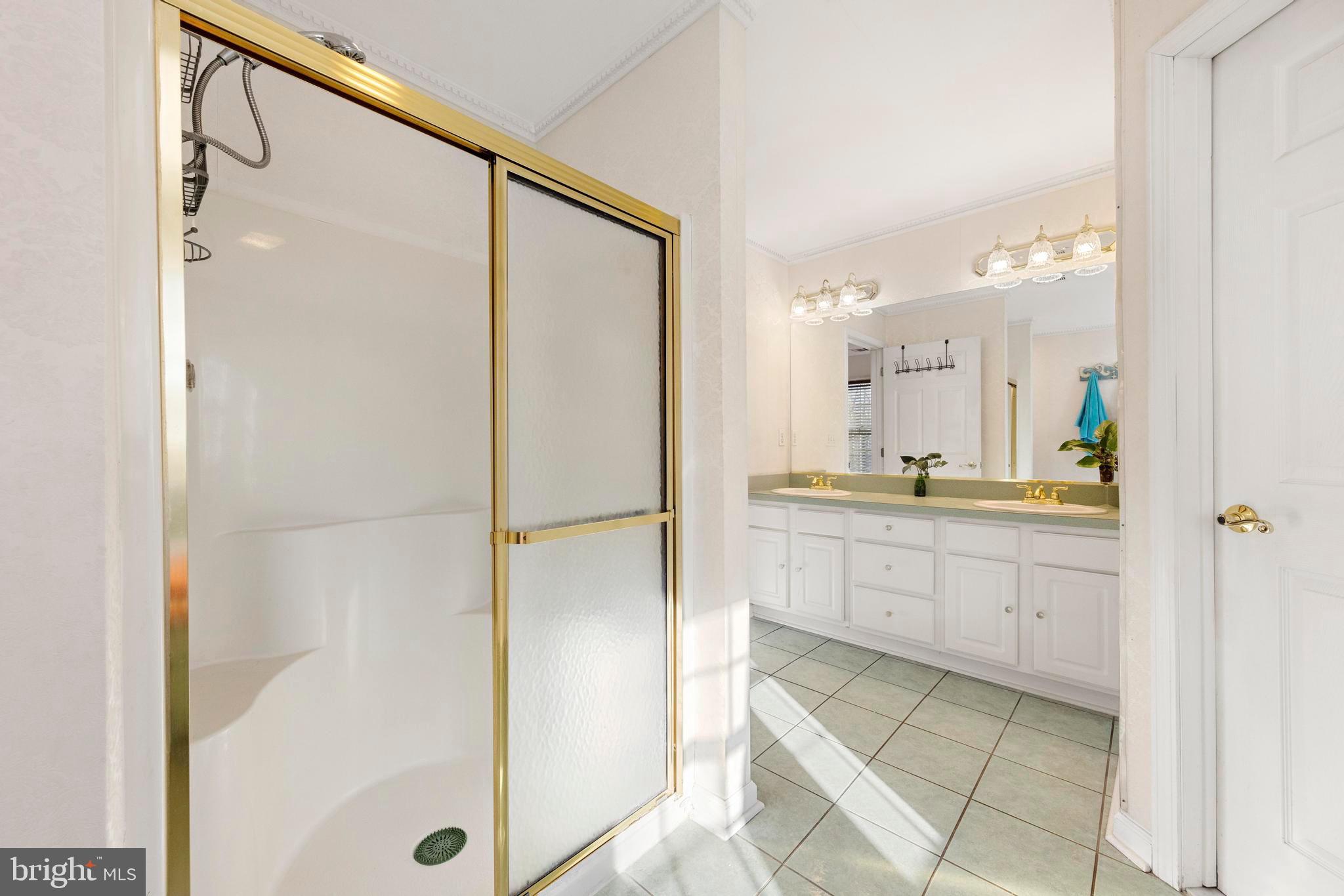 3 Hay Road Tuckerton, NJ 08087 - Photo 40 of 50 a large bathroom with a glass shower door and a sink