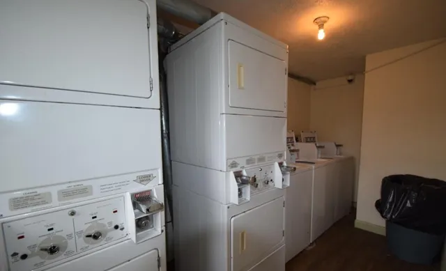 a room with storage and utility