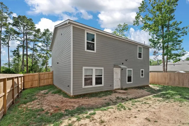 a backyard of a house
