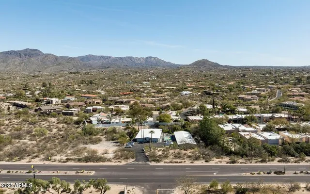 a view of a lake with a mountain