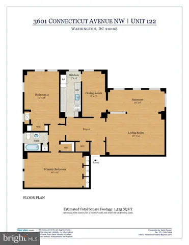 $650,000 | 3601 Connecticut Avenue Northwest, Unit 122, Washington, DC 20008