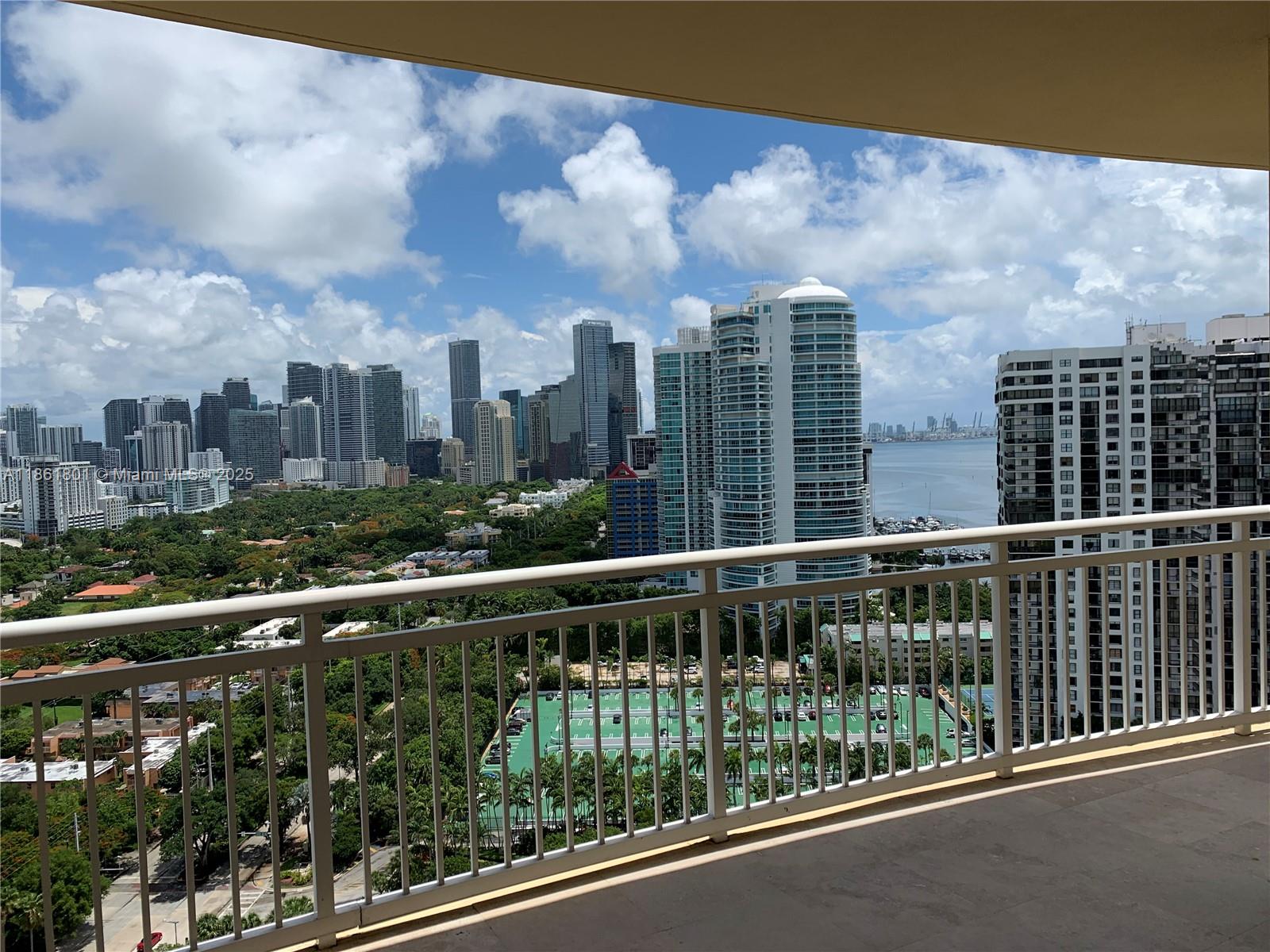 2475 Brickell Avenue, Unit 2504 Miami, FL 33129 - Photo 5 of 32 a view of city from a balcony