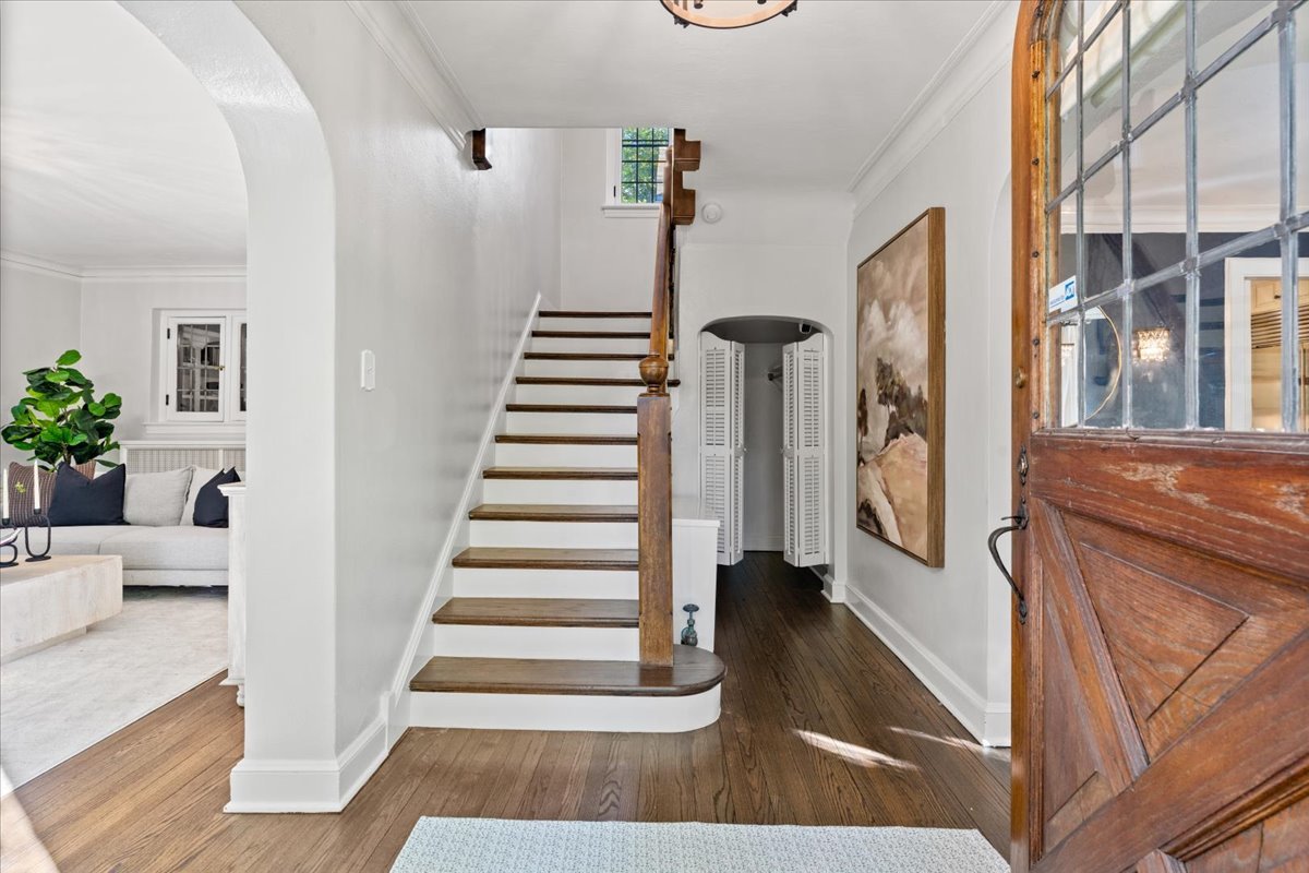 2951 Colfax Street Evanston, IL 60201 - Photo 4 of 62 a view of entryway and hall with wooden floor