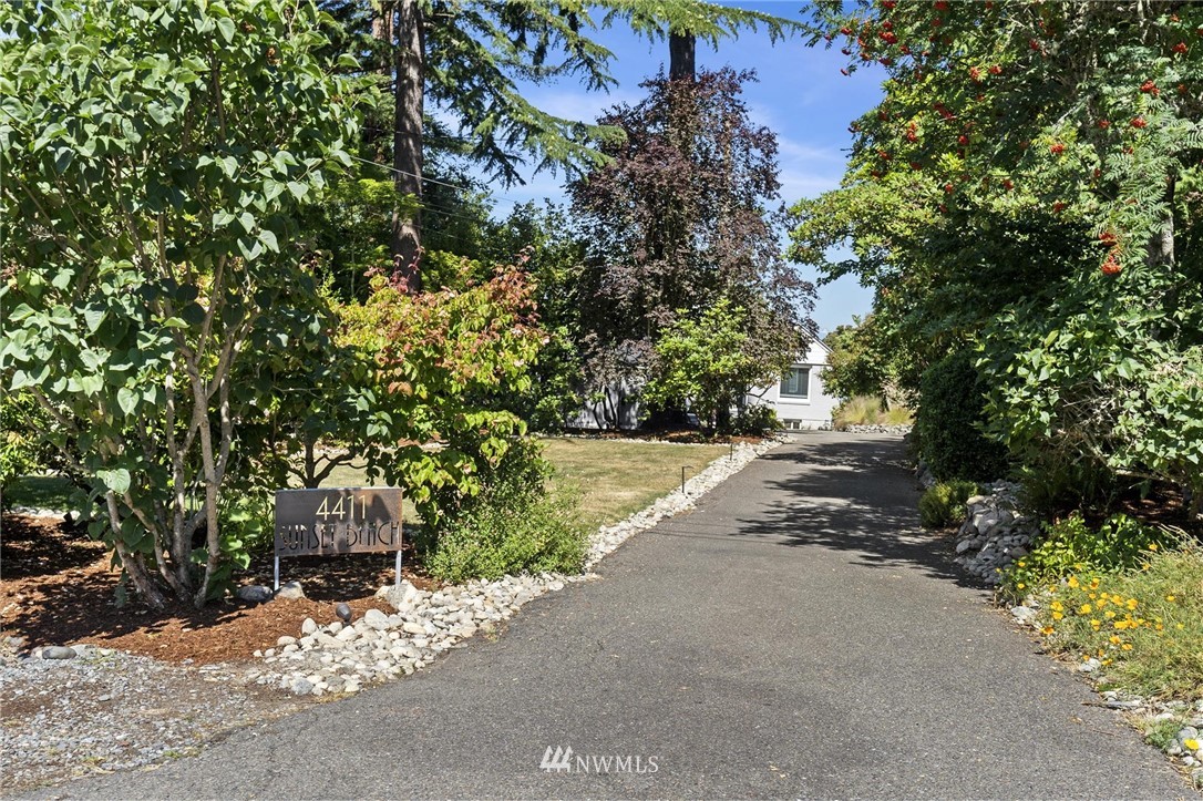 4411 Sunset Beach Road West University Place, WA 98466 - Photo 3 of 39 a view of a street with trees and bushes