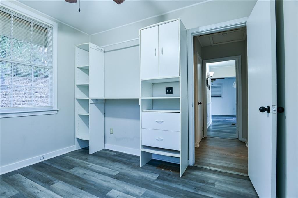 458 Haley Road Jackson, GA 30233 - Photo 15 of 47 a view of a hallway with closet and wooden floor