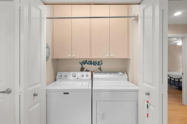 a bathroom with a sink and vanity