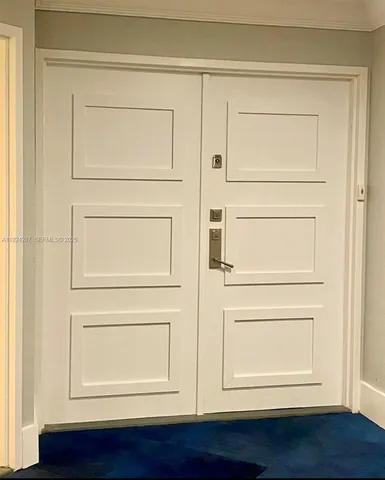 a view of front door