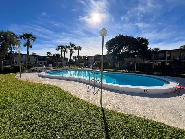 a view of a swimming pool
