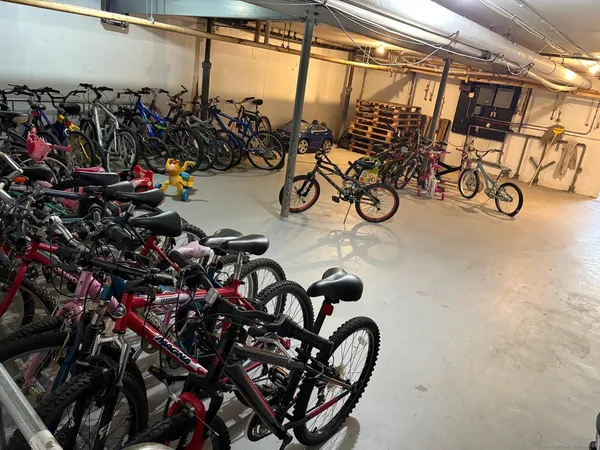 a bathroom with a window