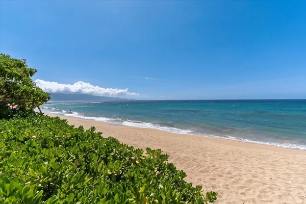 a view of an ocean and beach