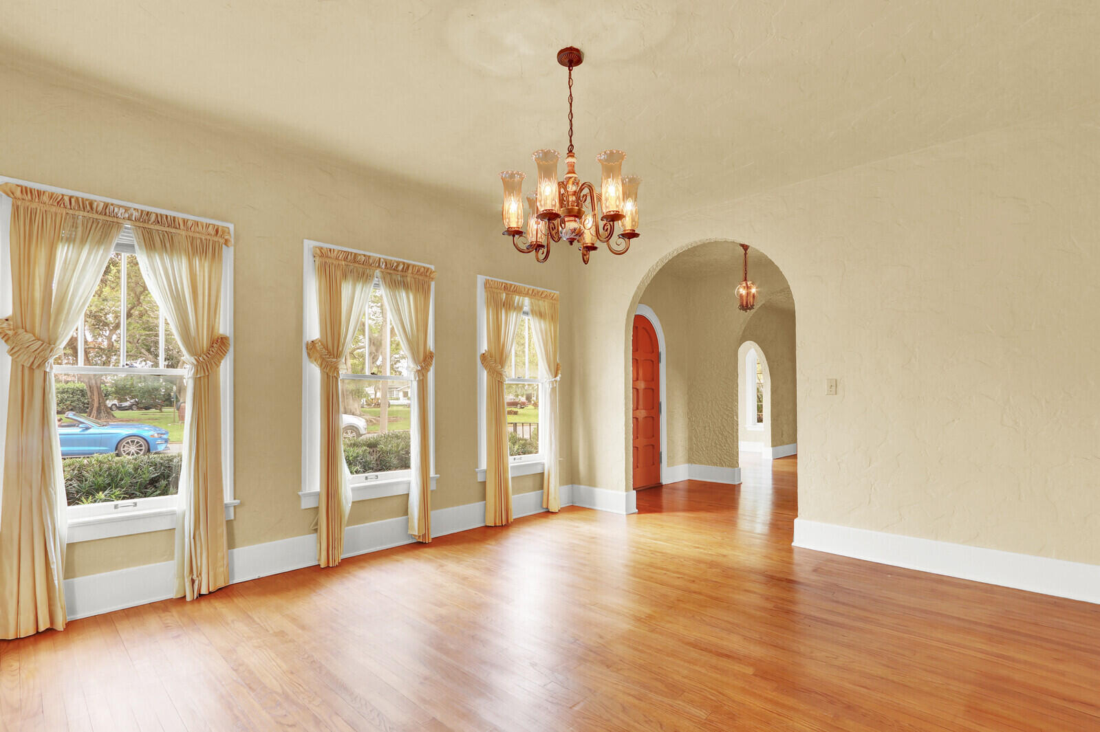 322 Westminster Road West Palm Beach, FL 33405 - Photo 17 of 68 a view of a room with wooden floor and large windows