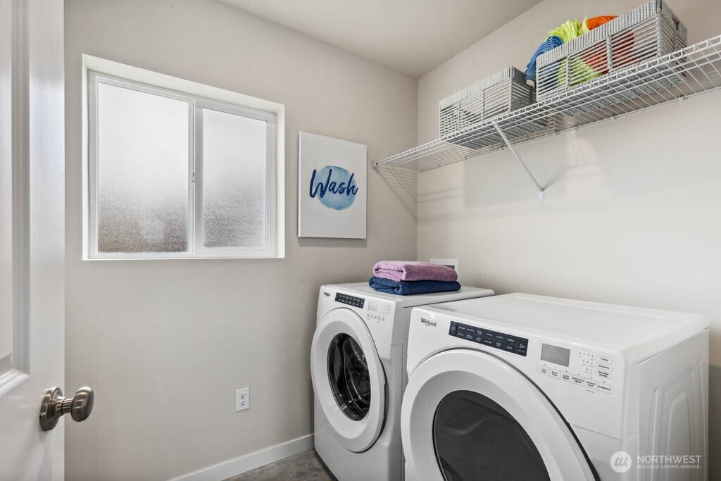 3807 194th Place Southeast Bothell, WA 98012 - Photo 12 of 21 a utility room with dryer and washer