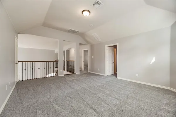 en view interior of a house with stairs and a window