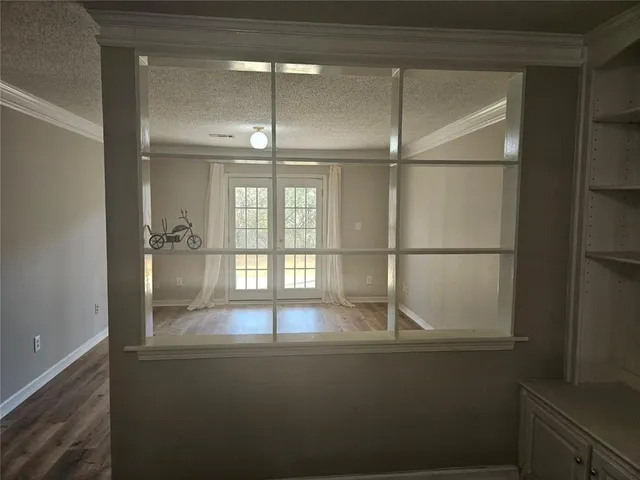 a room with window