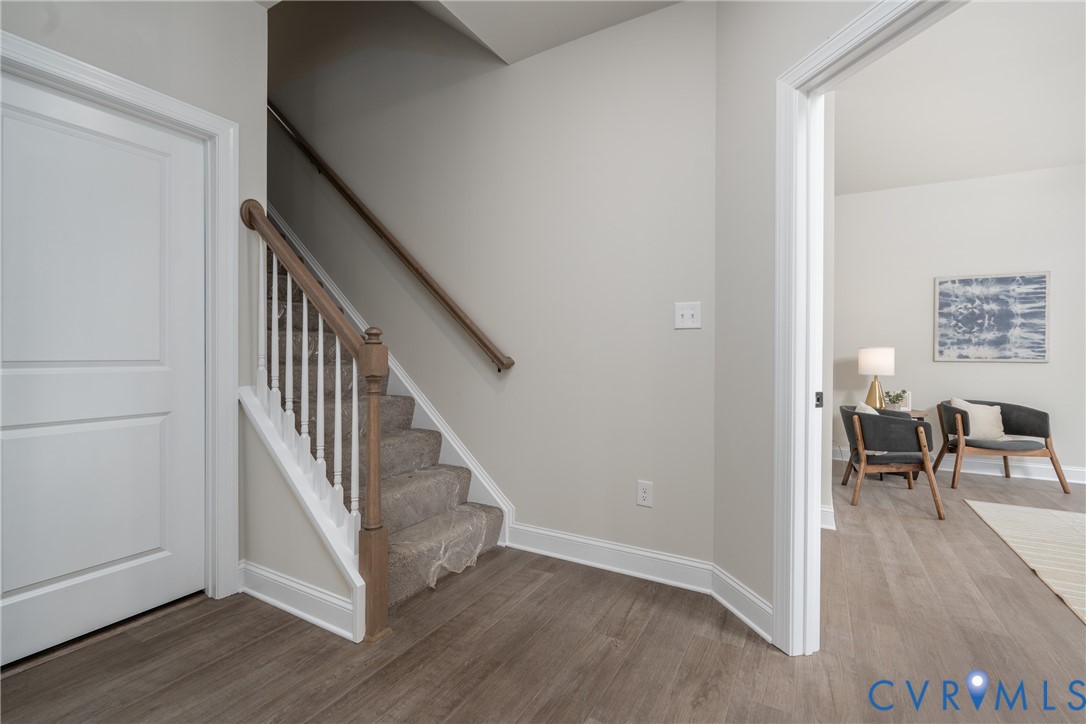 2301 Larkwood Road Henrico, VA 23294 - Photo 33 of 44 a view of entryway and hall with wooden floor