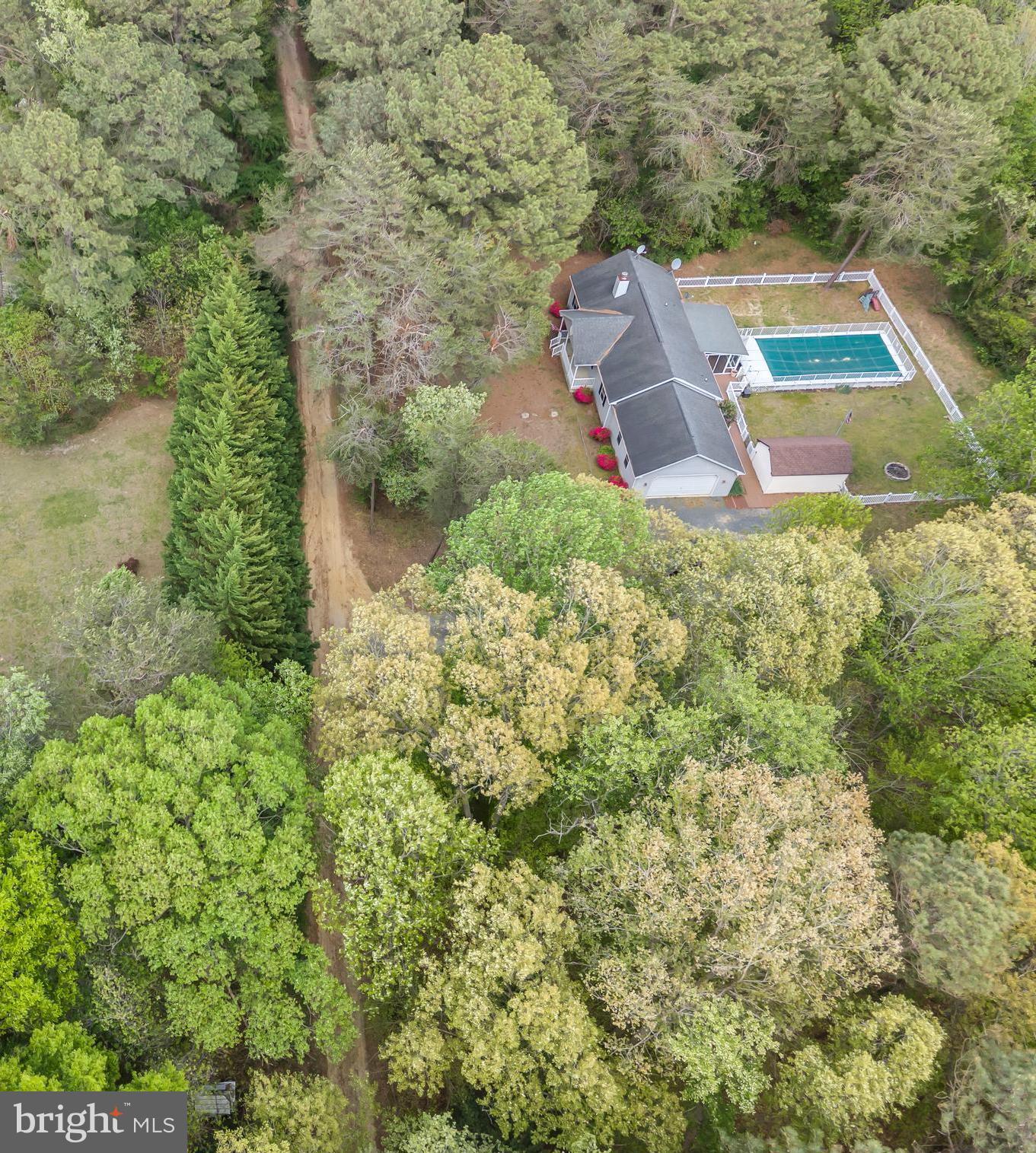 7392 Todds Wharf Road Preston, MD 21655 - Photo 58 of 63 an aerial view of residential house with outdoor space