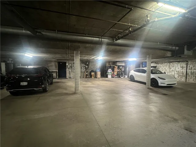 a view of parking space with parking space