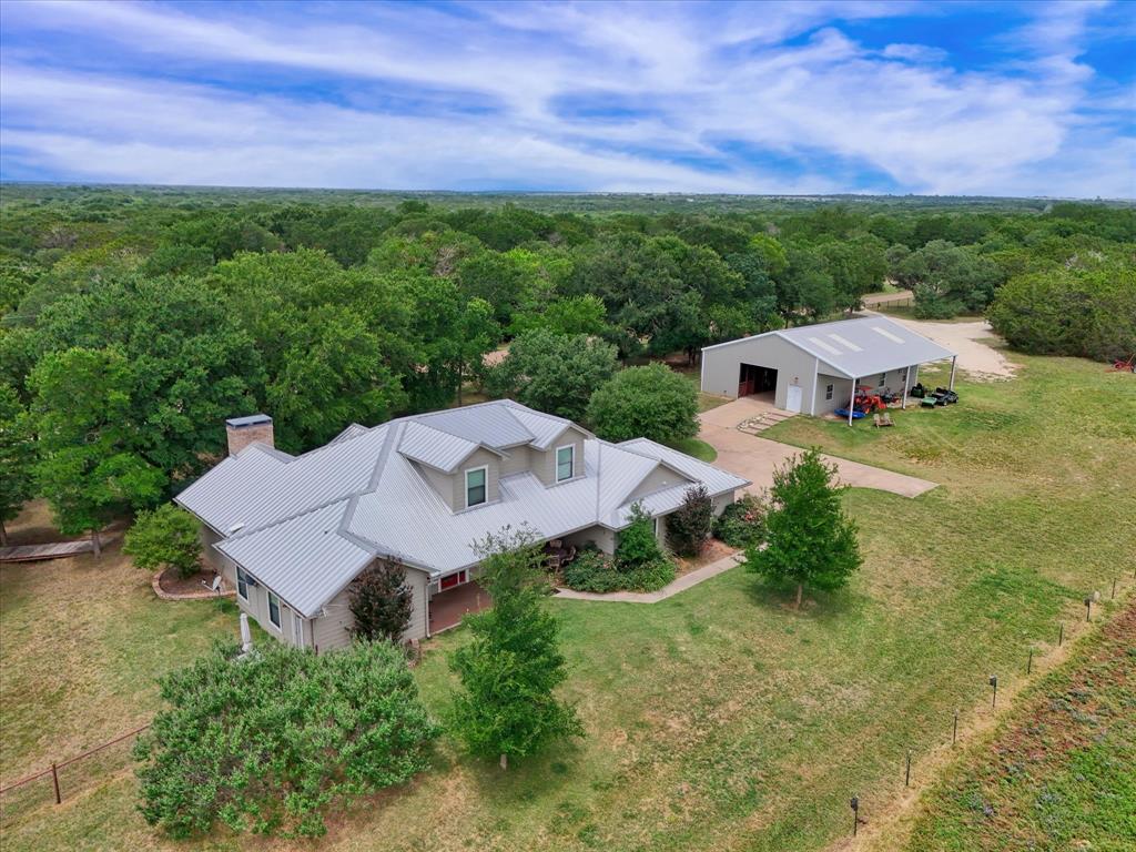 613 Bone Road Valley Mills, TX 76689 - Photo 37 of 40 an aerial view of a house with garden
