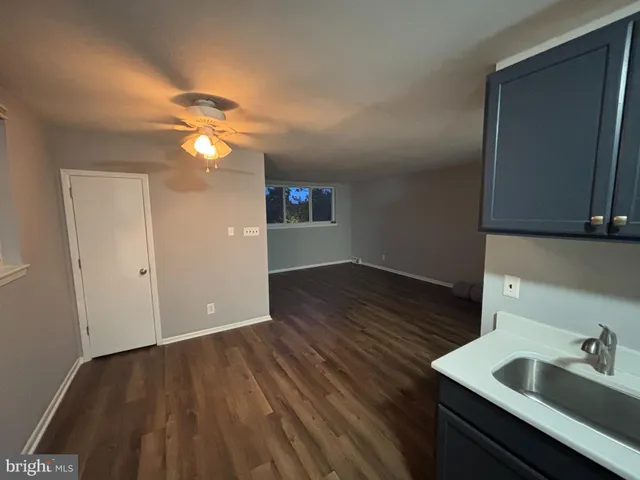 a view of a kitchen from the kitchen