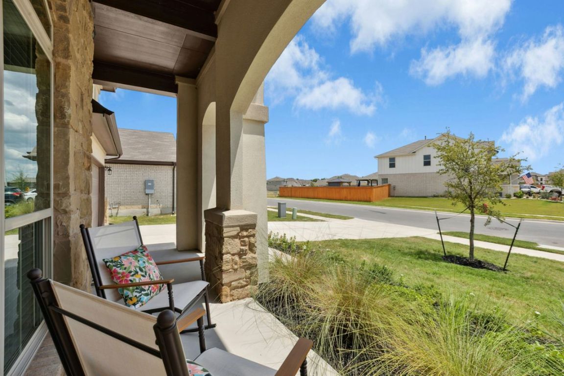 242 Backstays Loop Kyle, TX 78640 - Photo 2 of 36 Lovely porch to relax on with coffee in the morning.
