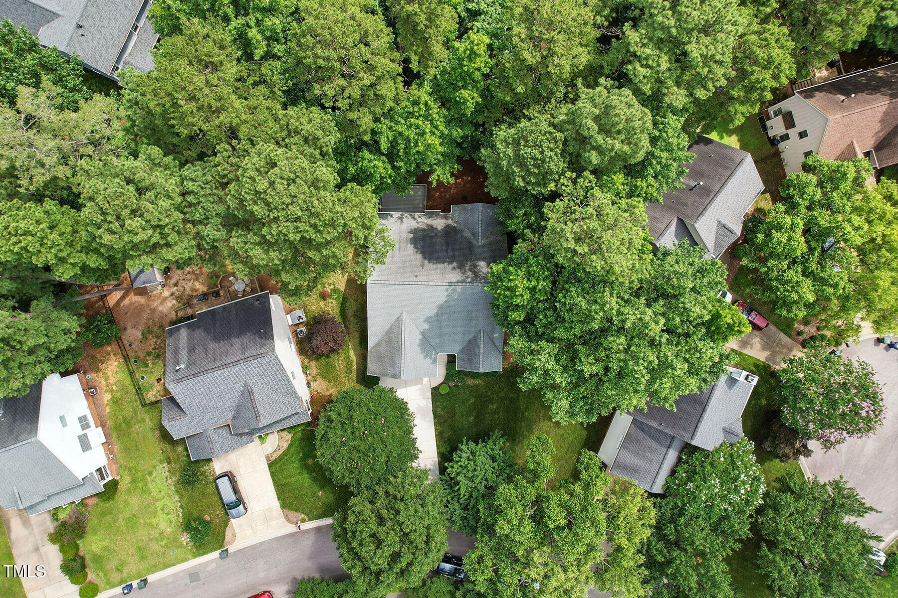2425 Lemuel Drive Raleigh, NC 27615 - Photo 32 of 36 an aerial view of a house with outdoor space and street view
