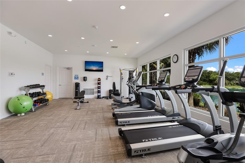 10520 Boardwalk Loop, Unit 301 Bradenton, FL 34202 - Photo 47 of 55 a view of a room with gym equipment