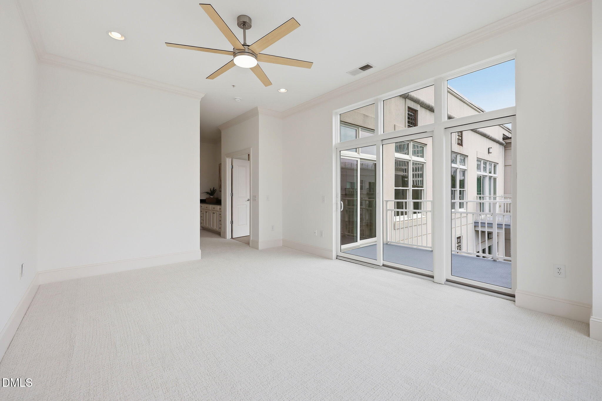 317 West Morgan Street West, Unit 504 Raleigh, NC 27601 - Photo 25 of 44 Master Bedroom with Balcony
