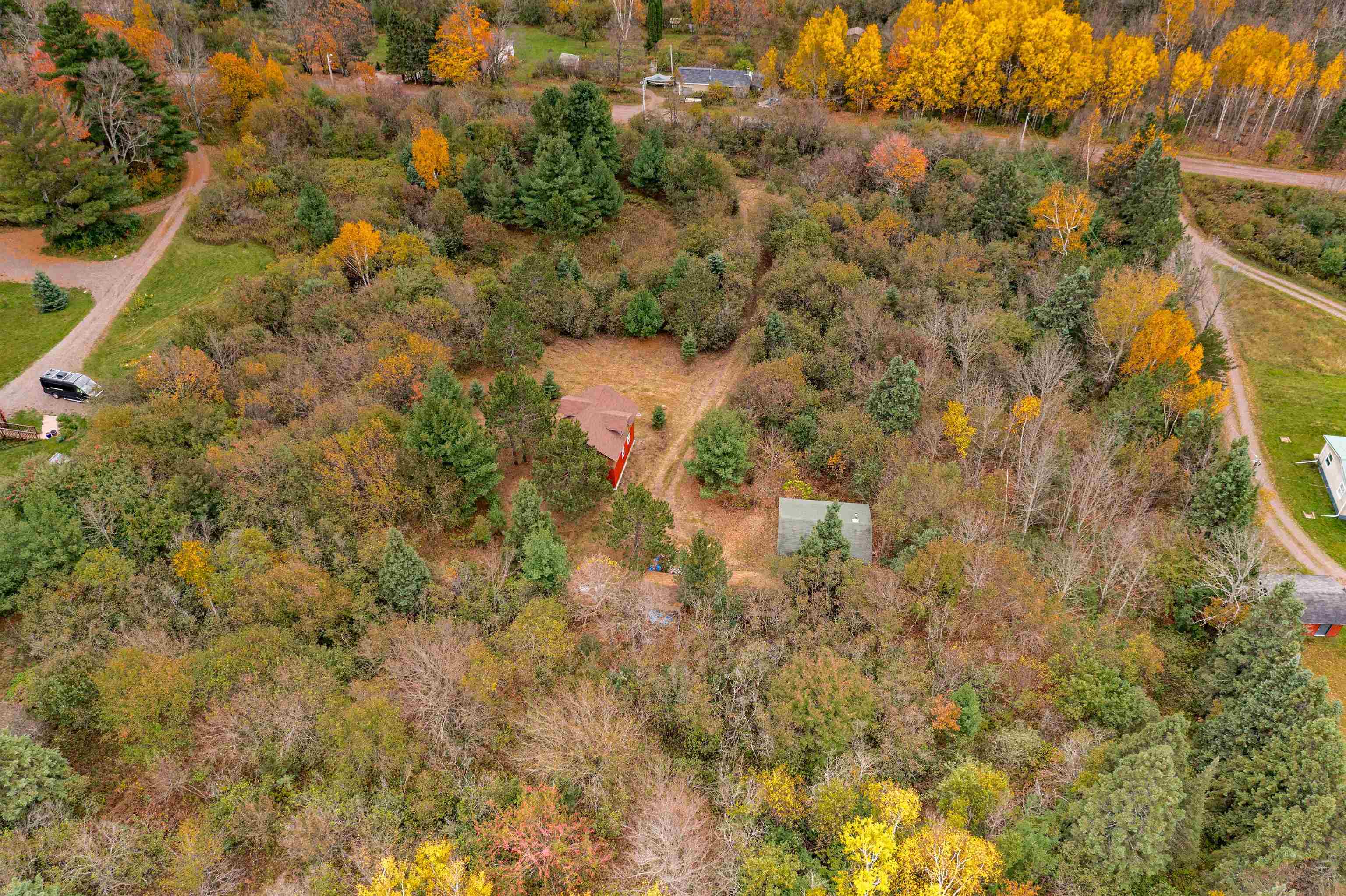 6264 Ryan Road Duluth, MN 55804 - Photo 23 of 30 Aerial view of property and surrounding area featuring a forest