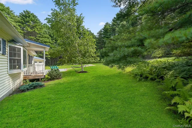 a view of an outdoor sitting space