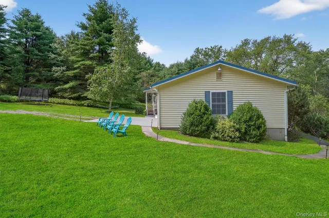 a view of a backyard with a garden