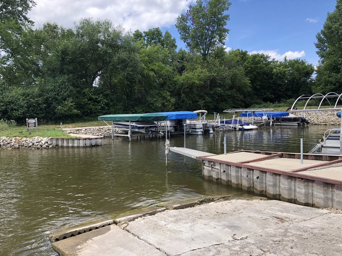 36 Marryat Road Trout Valley, IL 60013 - Photo 25 of 27 a view of a lake with boats and trees in the background