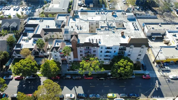 a view of houses and roads