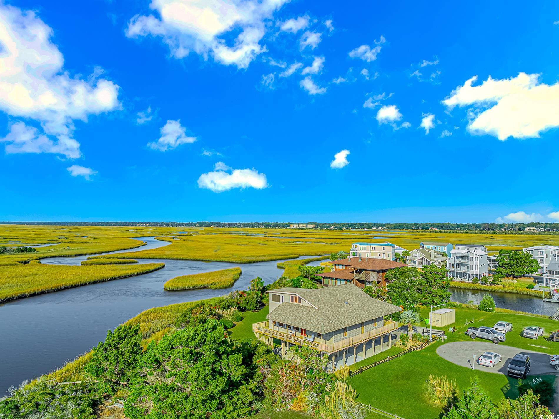 1417 Inlet Street Sunset Beach, NC 28468 - Photo 6 of 36 Birds eye view of property with a water view