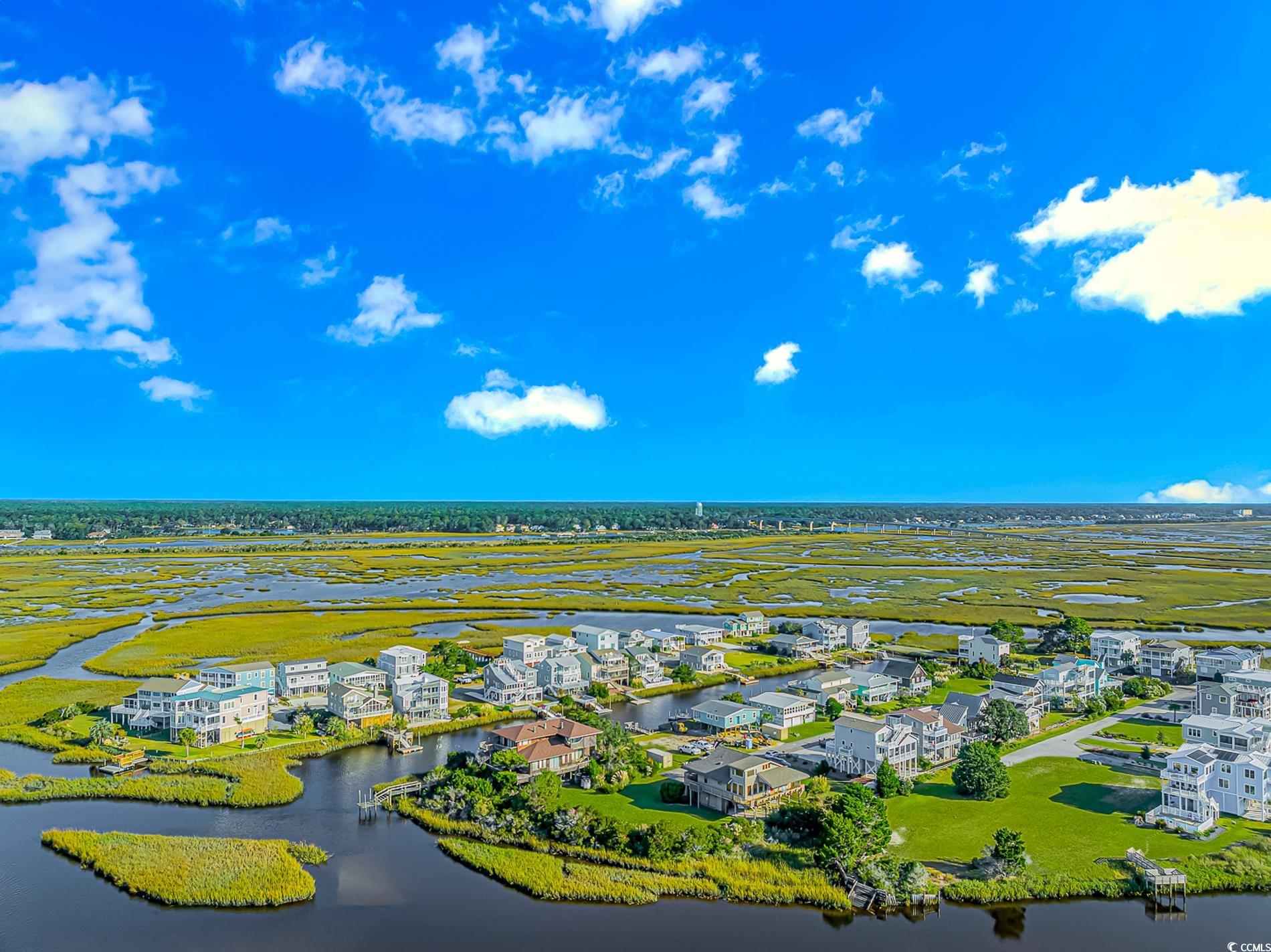 1417 Inlet Street Sunset Beach, NC 28468 - Photo 10 of 36 Drone / aerial view with a water view