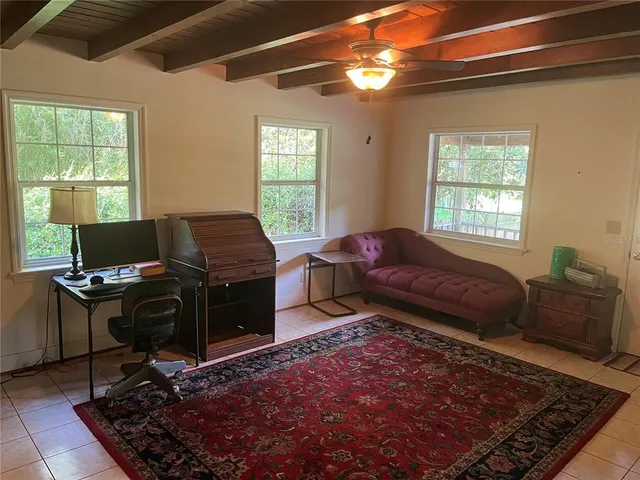 a room with musical instruments